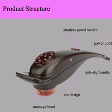 200-240v-handheld-body-vibration-stick-dolphin-shaped-electric-massager-hammer-neck-back-massage-eu-plug BBL