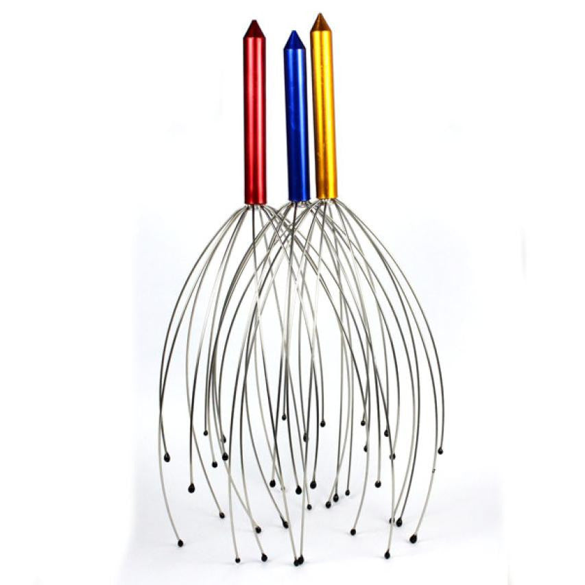 3 Pieces Head Hair Held Scalp Neck Octopus Equipment Stress Release Relax Massager