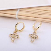 1-pair-hoop-earrings-clear-crystal-zircon-18k-gold-plated-cross-drop-dangle-pendant-ear-earring-jewelry-gift-for-women BBL
