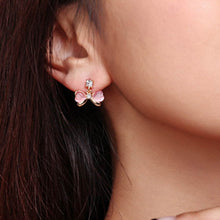 new-fashion-women-alloy-opal-rhinstone-stud-ear-cat-eye-stone-drop-dangle BBL