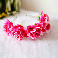 rose-floral-flower-garland-crown-headband-hair-band-bridal-festival-clip-holiday BBL