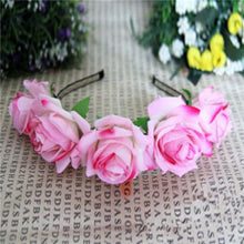 rose-floral-flower-garland-crown-headband-hair-band-bridal-festival-clip-holiday BBL