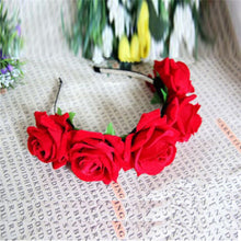 rose-floral-flower-garland-crown-headband-hair-band-bridal-festival-clip-holiday BBL