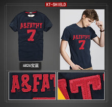 Cotton Men's Short Sleeve T shirts Slim Spell Embroider Casual Man Tops Tees For t-shirt