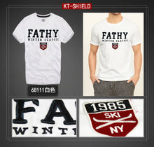 Cotton Men's Short T shirts Famous  Man Tops Embroider Casual Tees For t-shirt