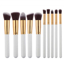 10pc Makeup Brushes Set Pro Powder Blush Foundation Eyeshadow Eyeliner Lip Colorful Cosmetic Brush Kit Beauty Tool