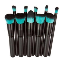 10pc Makeup Brushes Set Pro Powder Blush Foundation Eyeshadow Eyeliner Lip Colorful Cosmetic Brush Kit Beauty Tool