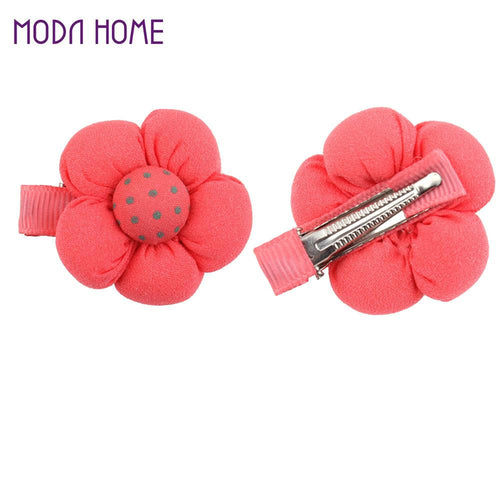 15pcs-cute-sweet-lovely-flower-dot-pattern-hair-clip-for-kids-baby-girls-toddlers-and-infants BBL