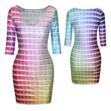 18-colors-new-women-sexy-fashion-slim-dress-fit-3d-animal-print-space-galaxy-bodycon-mini-dresses BBL