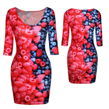 18-colors-new-women-sexy-fashion-slim-dress-fit-3d-animal-print-space-galaxy-bodycon-mini-dresses BBL