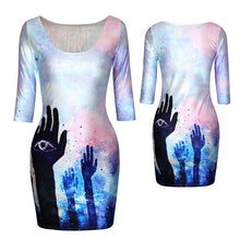 18-colors-new-women-sexy-fashion-slim-dress-fit-3d-animal-print-space-galaxy-bodycon-mini-dresses BBL