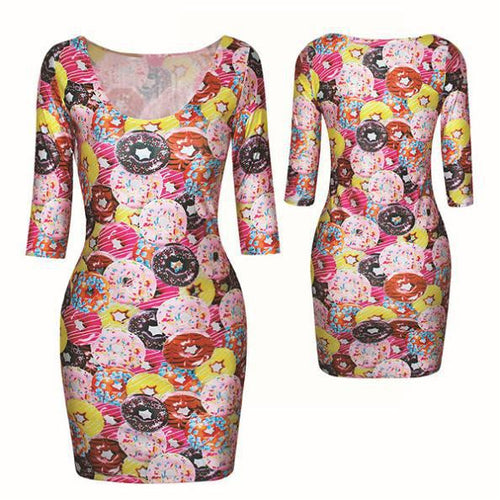 18-colors-new-women-sexy-fashion-slim-dress-fit-3d-animal-print-space-galaxy-bodycon-mini-dresses BBL