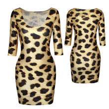 18-colors-new-women-sexy-fashion-slim-dress-fit-3d-animal-print-space-galaxy-bodycon-mini-dresses BBL