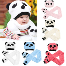 knitted-baby-hat-warm-cotton-toddler-children-beanie-and-scarf-set-lovely-panda-hats-baby-caps-kids-hat-cap BBL