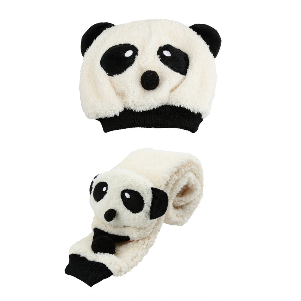 knitted-baby-hat-warm-cotton-toddler-children-beanie-and-scarf-set-lovely-panda-hats-baby-caps-kids-hat-cap BBL