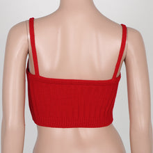 Knitted Bustier Crop Top Sexy Fitness Women Top Sweater Crochet Ladies Short Tank Top Cami Cropped Top For Women