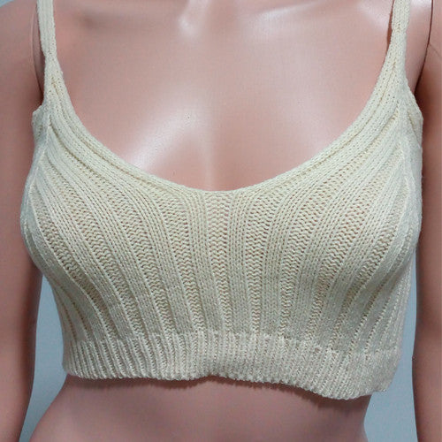 Knitted Bustier Crop Top Sexy Fitness Women Top Sweater Crochet Ladies Short Tank Top Cami Cropped Top For Women
