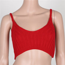Knitted Bustier Crop Top Sexy Fitness Women Top Sweater Crochet Ladies Short Tank Top Cami Cropped Top For Women