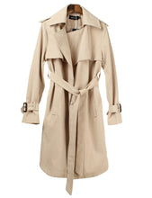 Trench Coat Plus Size Women Clothing Long Trench Slim Outwear Manteau Trench Coat for Women With Belt