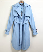 Trench Coat Plus Size Women Clothing Long Trench Slim Outwear Manteau Trench Coat for Women With Belt