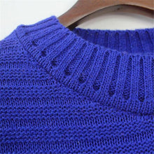Harajuku Loose Sweater Crayola Rainbow Stripe Women Sweater Oversized Pullover Knit O neck Women Sweaters And Pullovers