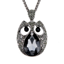 women-rhinestone-necklaces-cool-black-owl-pendant-necklaces-link-chain-necklace-jewelry BBL