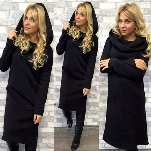 arrive women dress casual solid design straight full sleeve dress maxi dress