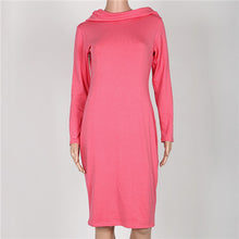 arrive women dress casual solid design straight full sleeve dress maxi dress