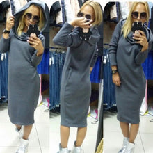 arrive women dress casual solid design straight full sleeve dress maxi dress