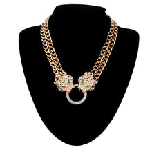punk-jewelry-rhinestone-dragon-leopard-head-pendant-necklace-golden-wide-chain-necklace-for-woman-man BBL