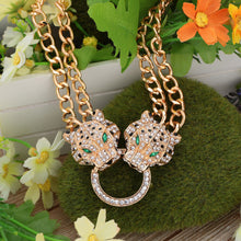punk-jewelry-rhinestone-dragon-leopard-head-pendant-necklace-golden-wide-chain-necklace-for-woman-man BBL
