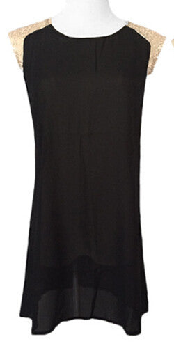 dress-casual-chiffon-women-dress-sequin-cap-sleeves-long-dresses-plus-size-vestidos-woman-dress-solid BBL
