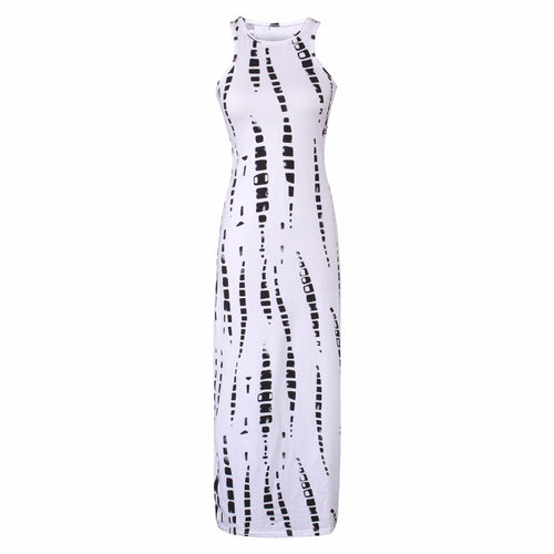 Dresses Woman Lady Party Clubwear Sexy Sleeveless Bandage Bodycon Stretch Long Maxi Dress Vestidos de Festa J3205