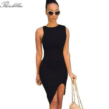 Women Dress Yellow Sleeveless Sexy Split Bodycon Dress Club Party Bandage Dress Elegant Casual Dresses For Women