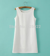 Women's Stitching Ruffles Fold Pleated Hem O- Neck 3/4 sleeve Two-piece Dress Short Mini Dresses Tops
