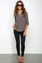 v-neck loose feminina camisas linen cotton large size S-L women blouses red gray ropa mujer BFC- ZX016