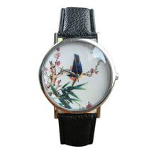Women Men Band Analog Quartz Business Fashionable charming Birds Wrist Watch For A/B Styles