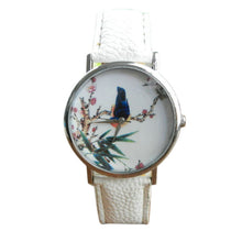 Women Men Band Analog Quartz Business Fashionable charming Birds Wrist Watch For A/B Styles