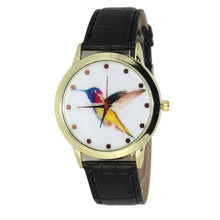 Women Men Band Analog Quartz Business Fashionable charming Birds Wrist Watch For A/B Styles