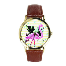 Women Men Band Analog Quartz Business Fashionable charming Birds Wrist Watch For A/B Styles