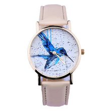 Women Men Band Analog Quartz Business Fashionable charming Birds Wrist Watch For A/B Styles