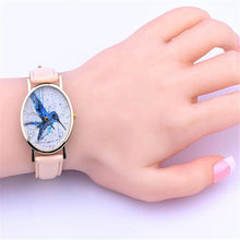 Women Men Band Analog Quartz Business Fashionable charming Birds Wrist Watch For A/B Styles