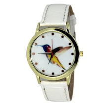 Women Men Band Analog Quartz Business Fashionable charming Birds Wrist Watch For A/B Styles