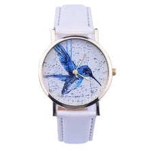 Women Men Band Analog Quartz Business Fashionable charming Birds Wrist Watch For A/B Styles