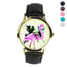 Women Men Band Analog Quartz Business Fashionable charming Birds Wrist Watch For A/B Styles