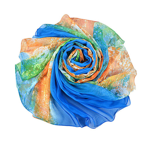 180*110cm Bohemia Flower Decoration Sick Scarf Women Outdoor Sunscreen Shawl Scarves Bikini Joker Beach Towel