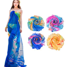 180*110cm Bohemia Flower Decoration Sick Scarf Women Outdoor Sunscreen Shawl Scarves Bikini Joker Beach Towel