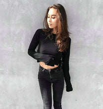 AA metel eyes Lacing up side Hoodies Sweatshirts harajuku Short Sweats Women Clothing Feminina Loose Short Jumper Sweats