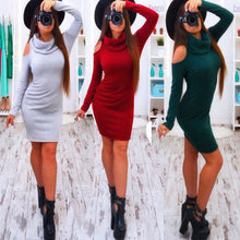 bow-long-sleeve-strapless-midi-women-sexy-club-sheath-bodycon-wool-dress-red-green-elastic-elegant-party-dresses BBL