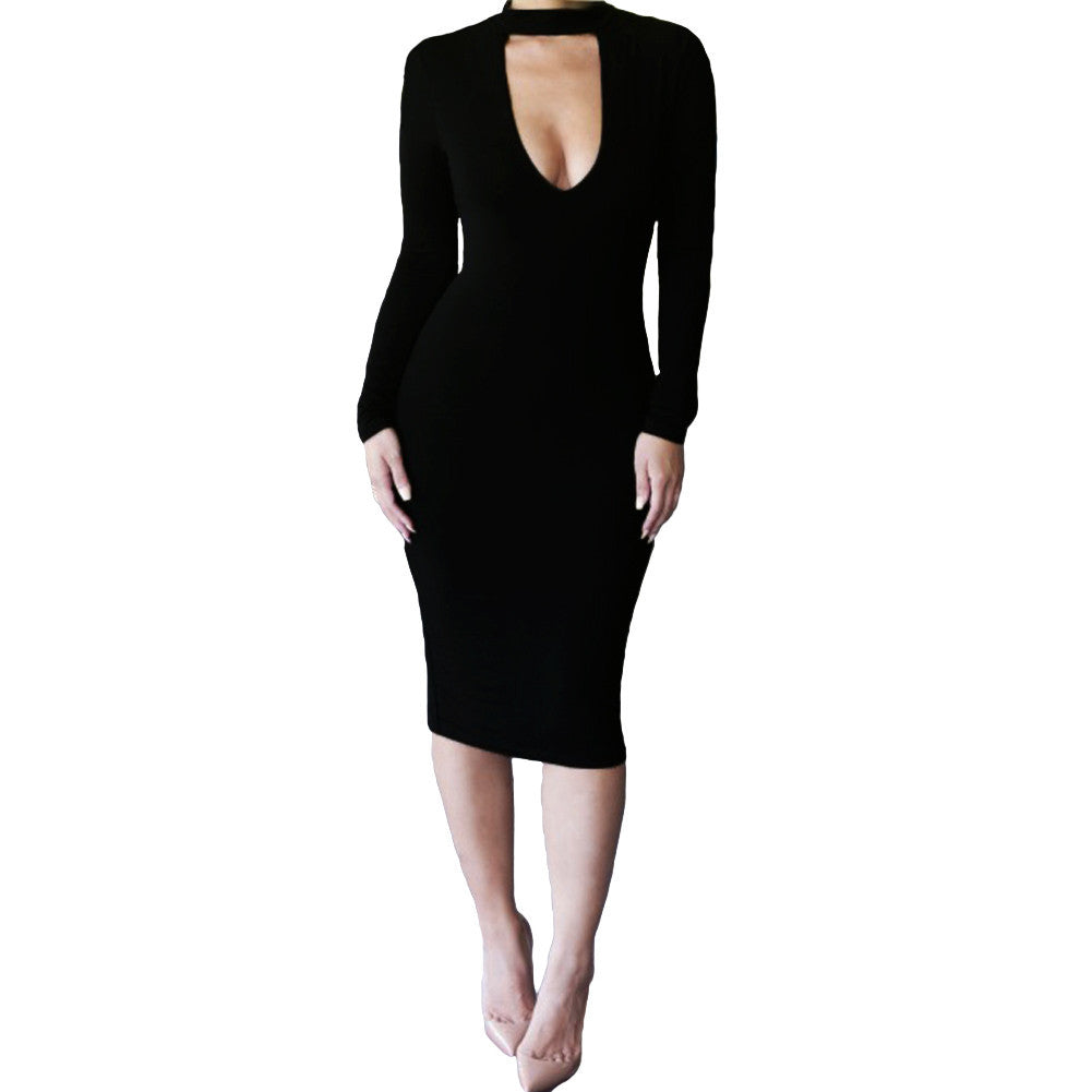 fashion-o-neck-long-sleeve-women-sexy-dress-pencil-bandage-bodyocn-dresses-plus-size-dress-clubwear-vestidos BBL